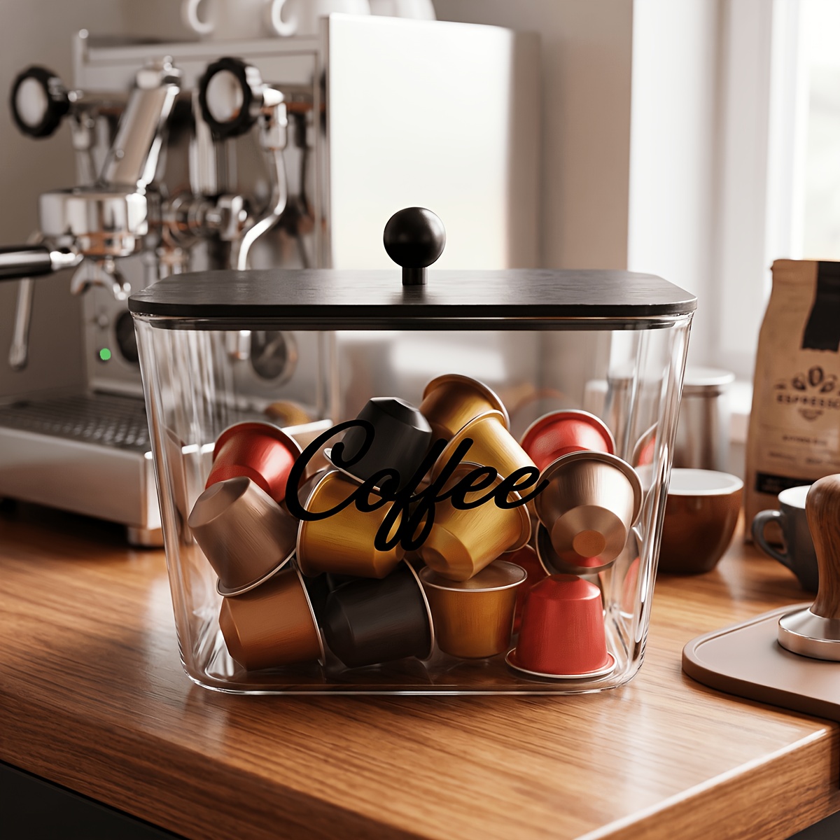 Coffee Equipment Rack - Держатель для кофейных капсул с крышками,