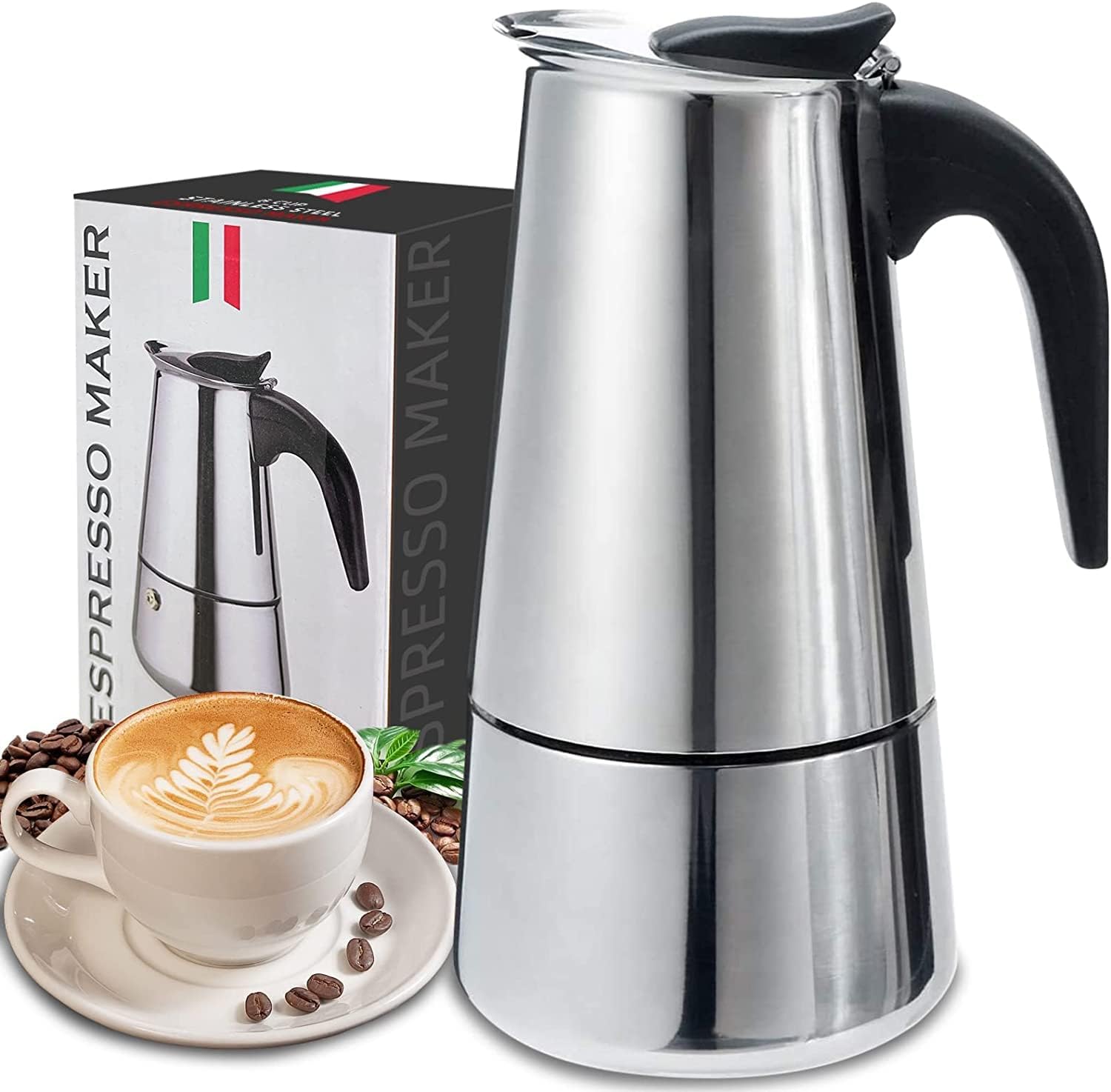 4/6/9 чашек Moka Pot Caffe Mac – обзор и цена Coffee Equipment For Home