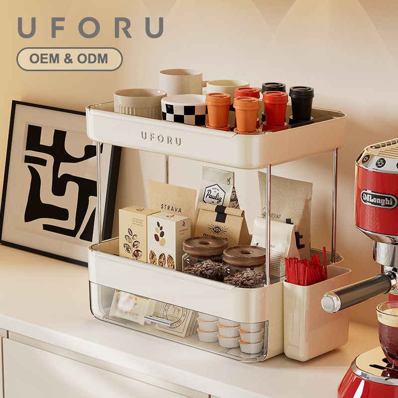 Coffee Equipment Tray - Двухслойный контейнер для хранения кофе UFORU,