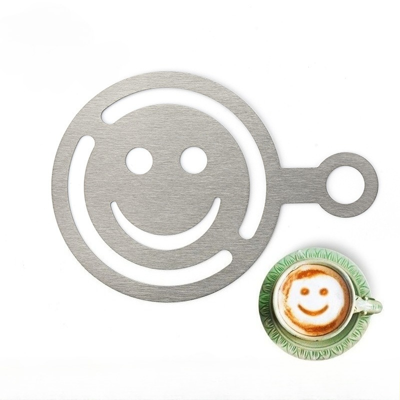 Coffee Shop Equipment - Трафарет для латте-арта из нержавеющей стали,