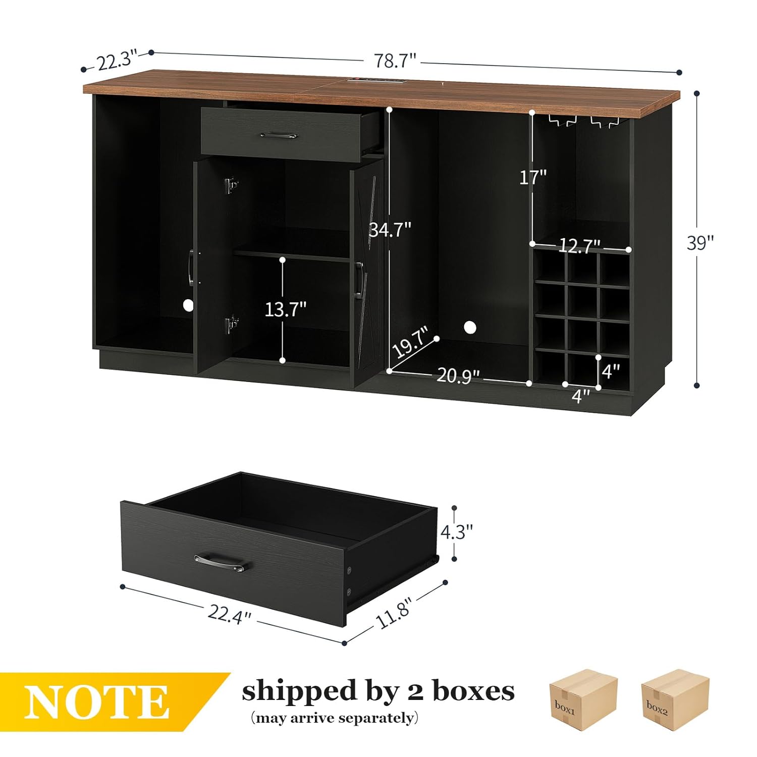 Большой кофейный барный шкаф 7 – обзор и цена Coffee Equipment Rack