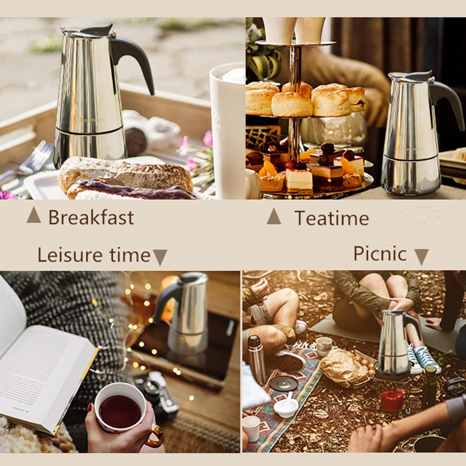 4/6/9 чашек Moka Pot Caffe Mac – обзор и цена Coffee Equipment For Home